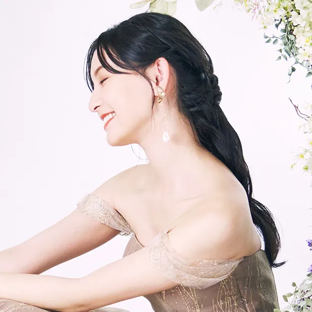 ハーフアップスタイル