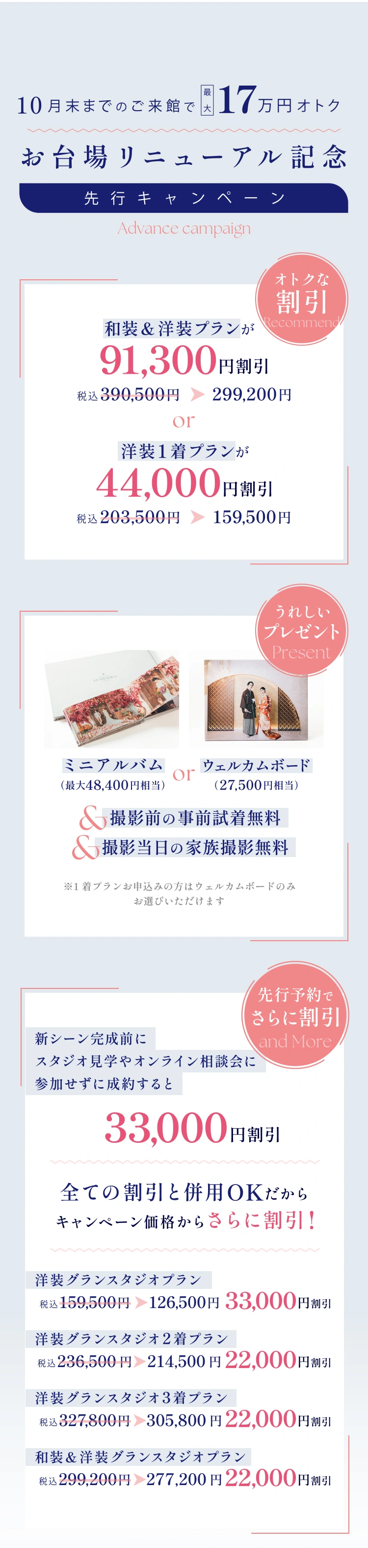 ルミナスお台場リニューアル記念 先行キャンペーン