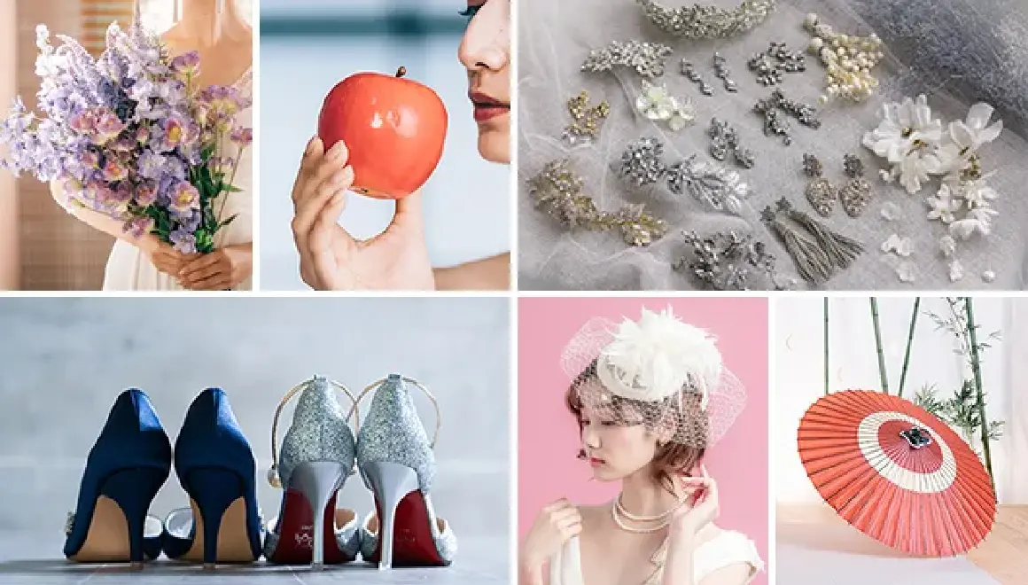 追加料金なし 小物も豊富にご用意