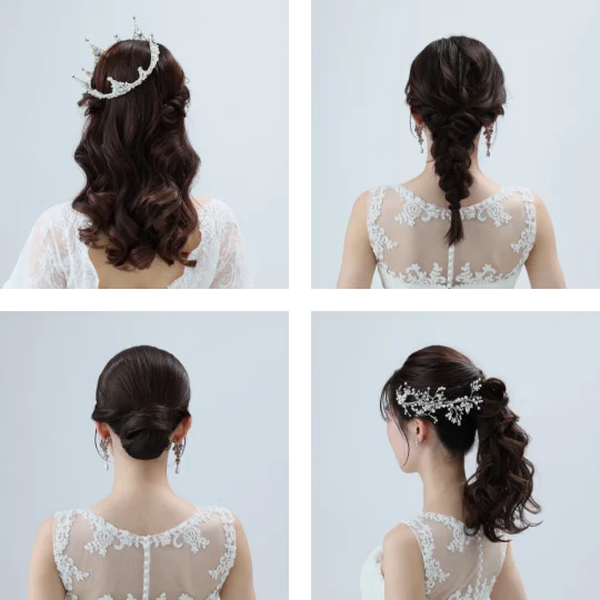 ヘアセットとメイク