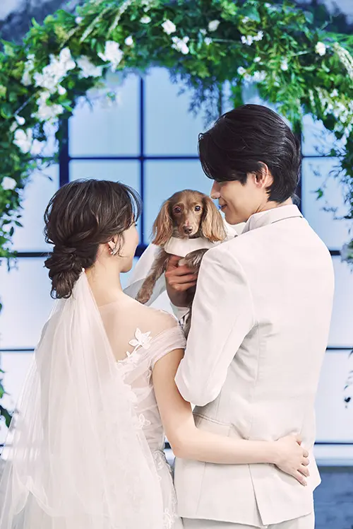 ペットと一緒に心温まるショット写真2